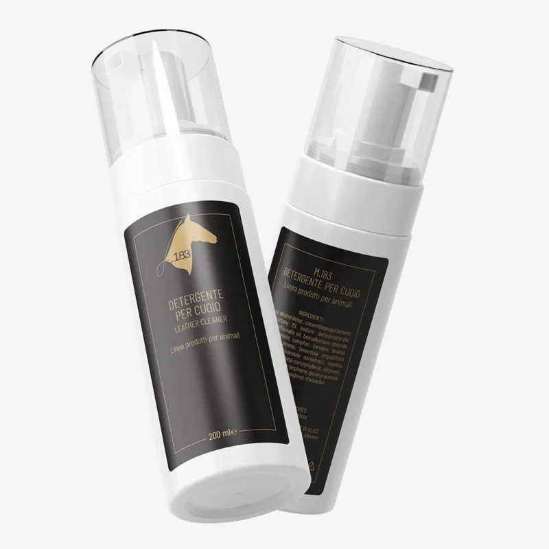 Mousse detergente pulizia sella e cuoio