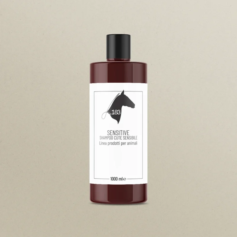 tanica shampoo sensitive per cavalli da 1L