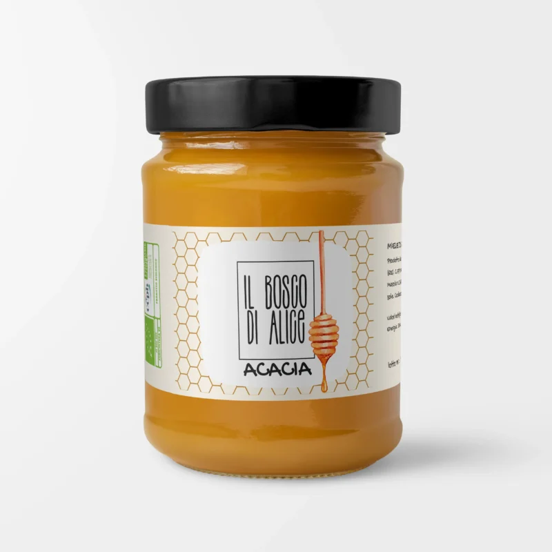 miele-di-acacia barattolo di miele di acacia da 400gr